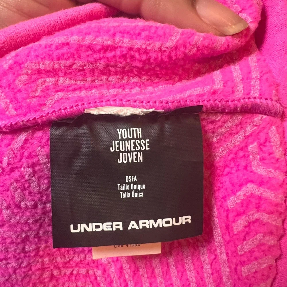 Under Armour Beanie ColdGear Infrared Storm 1 Youth Pink Hat‎